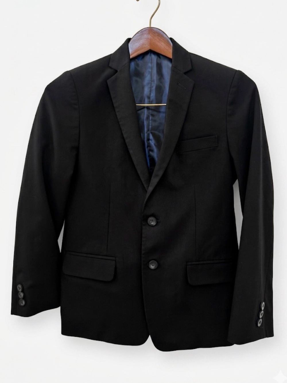 IZOD Boys Performance Suit Jacket - Black Bi-Stretch Blazer - Size 12 - Picture 2 of 16